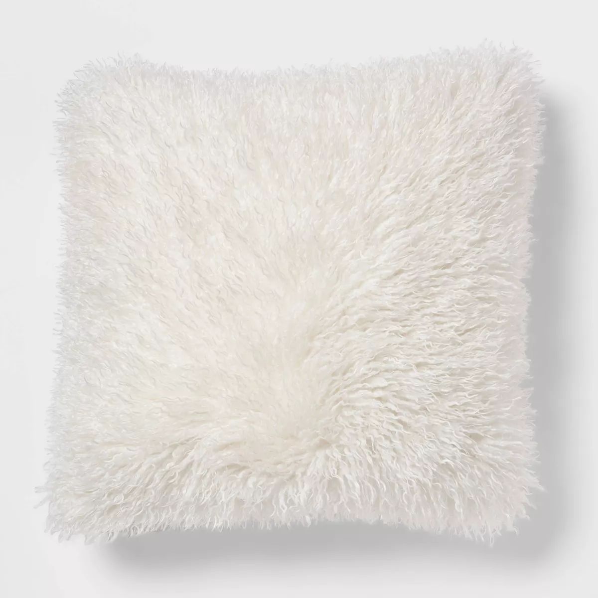 Euro Faux Mongolian Fur Decorative Throw Pillow - Threshold™ | Target