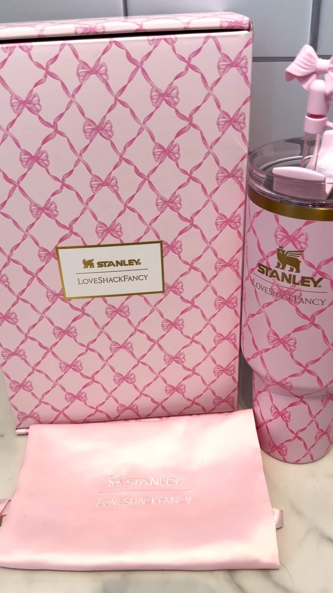 The new Stanley x LoveShackFancy Collection is LIVE! I’m obsessed with the pink and blue bows and it’s sure to sellout so be QUICK! The box is super nice touch for gifting and it even includes the bow straw topper. @stanley_brand #stanleypartner

#LTKHome #LTKGiftGuide #LTKHoliday