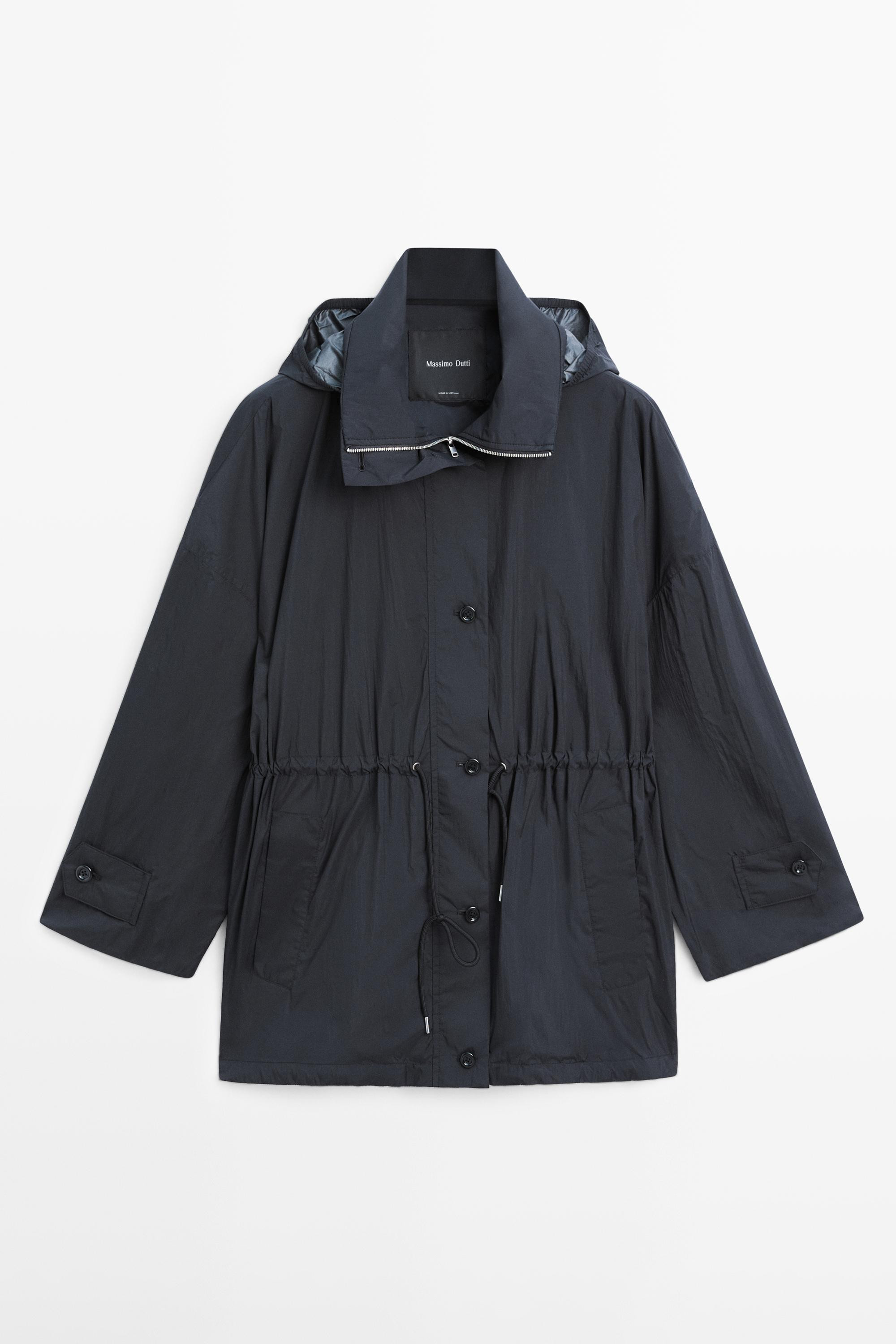 Technical fabric parka | Massimo Dutti US