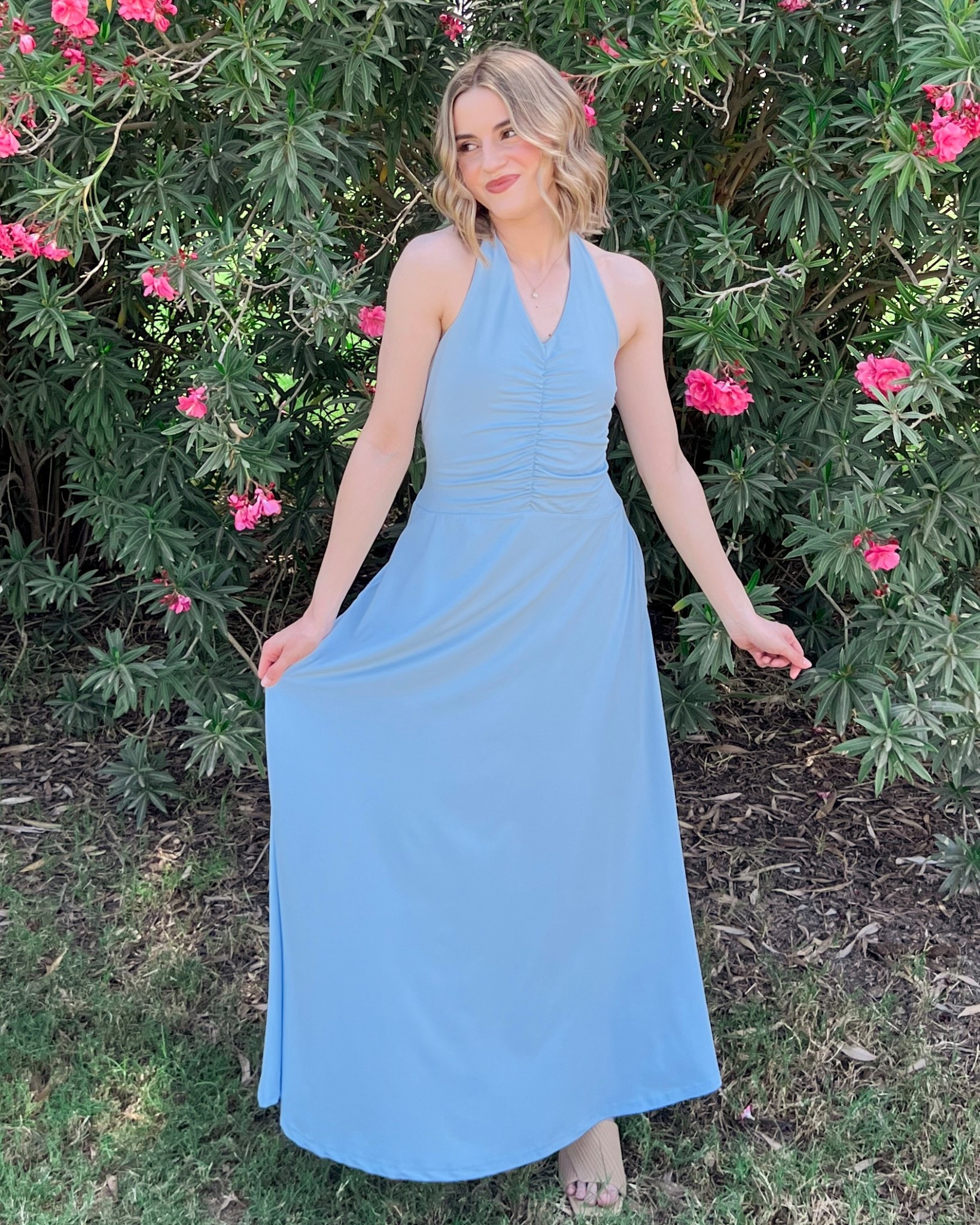 spring outfit 🩵
dress: size small
mules: size 6.5

#LTKTravel #LTKSeasonal #LTKootd