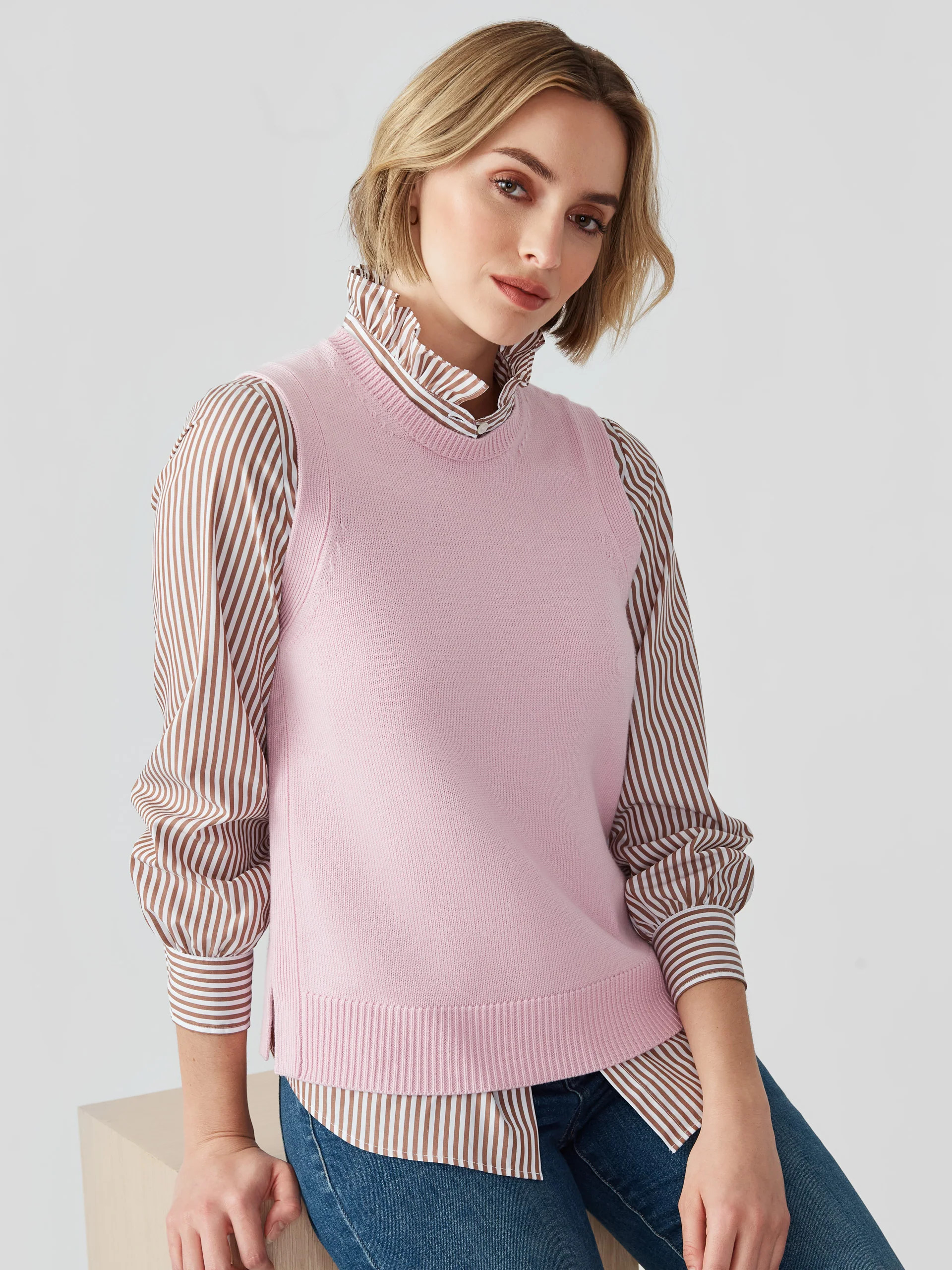 Jude Shirt in Stripe | J.McLaughlin