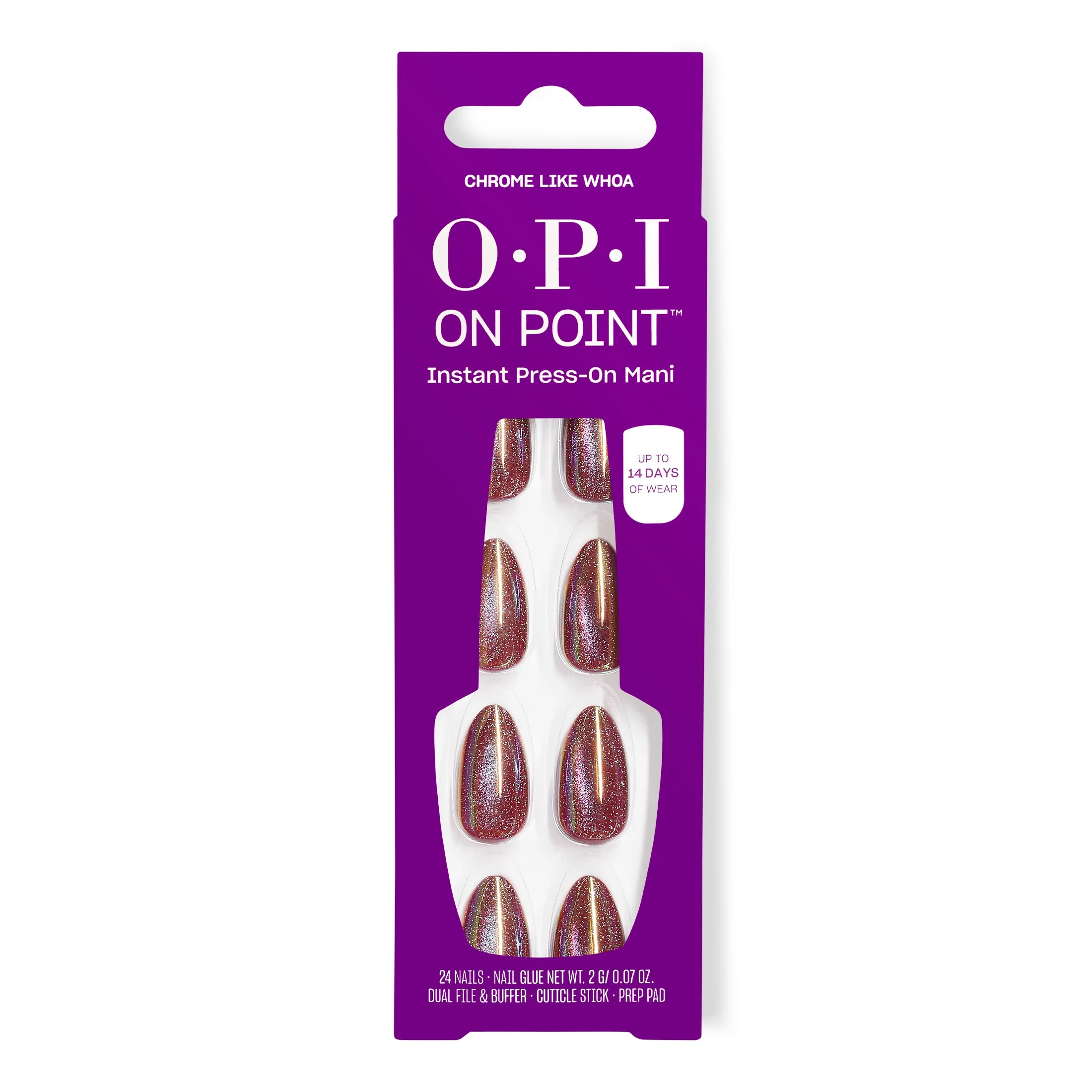 OPI On Point Instant Press-On Mani, Chrome Like Woah | Walmart (US)