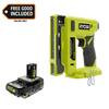 RYOBI ONE+ 18V Compression Drive Cordless 3/8 in. Crown Stapler with ONE+ 18V 2.0 Ah Lithium-Ion HIGH PERFORMANCE Battery P317-PBP003 | The Home Depot