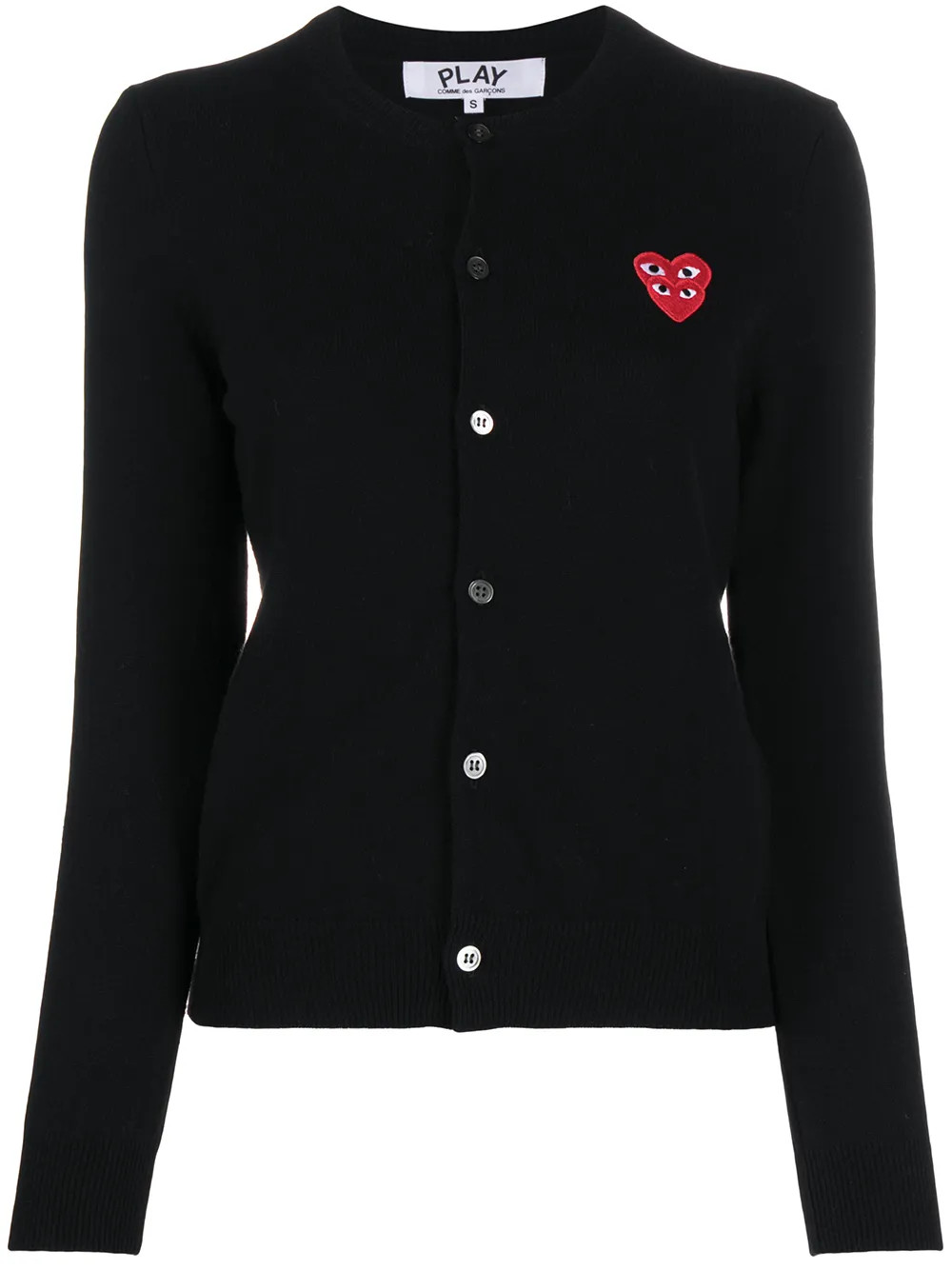 overlapping heart wool cardigan | Farfetch Global