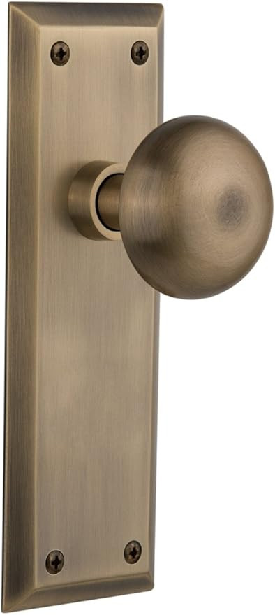 Nostalgic Warehouse New York Door Knob with Plate | Amazon (US)