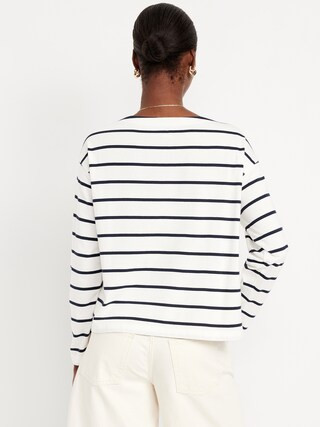 Long-Sleeve Mariner Loose T-Shirt | Old Navy (US)