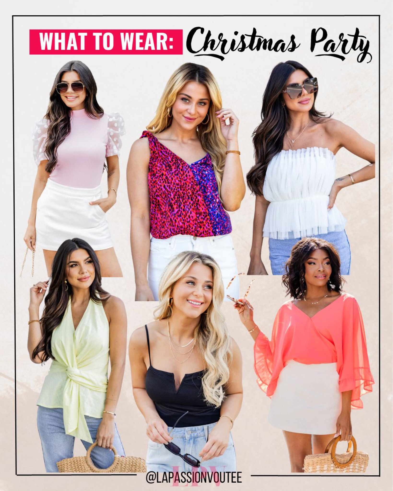 Stylish tops to wear to a Christmas Party! 

#LTKparties #LTKSeasonal #LTKFind