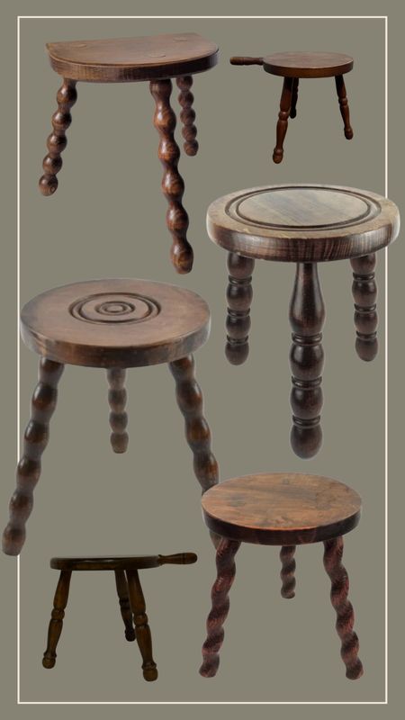 Wooden stools on Etsy similar to mine! 