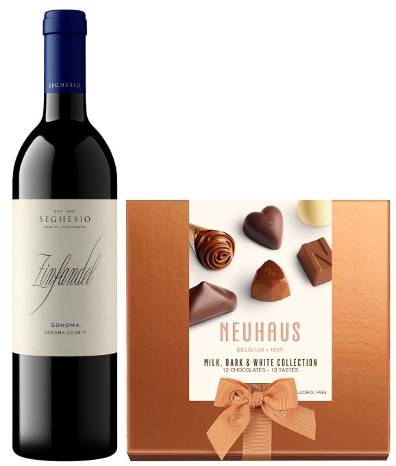 Zinfandel & Neuhaus Chocolates Gift Set | Wine.com | Wine.com