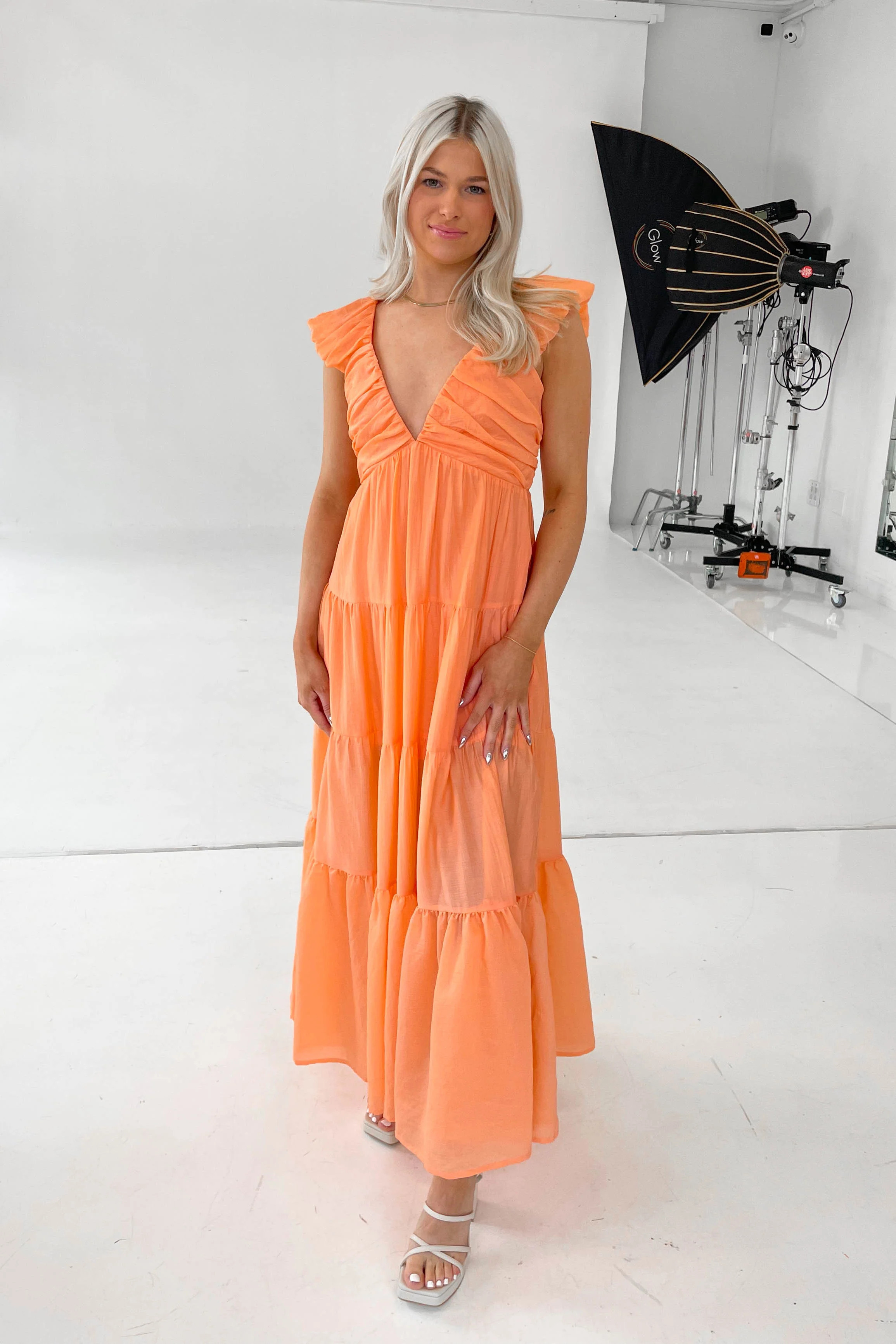 Getaway Dress in Orange | Grey Bandit