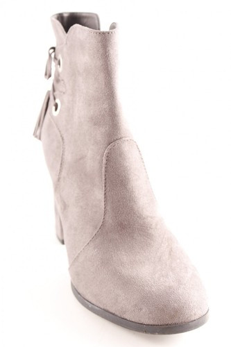 GRACELAND Keil-Stiefeletten grau Boho-Look Damen Gr. DE 39 Booties Wedge Booties | eBay | eBay DE