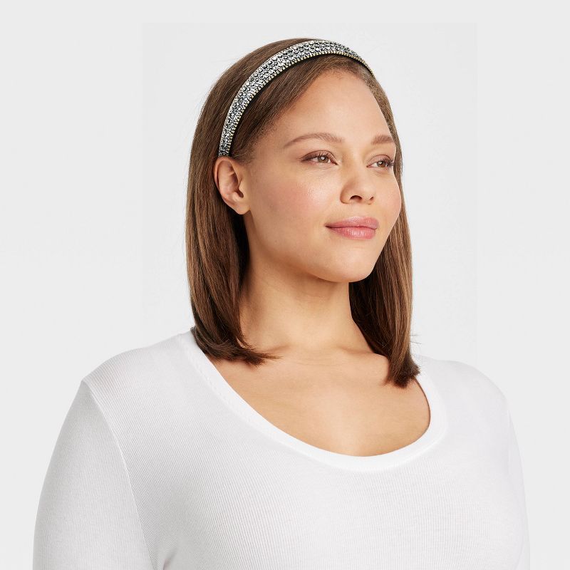 Stone Covered Headband - A New Day™ Black | Target