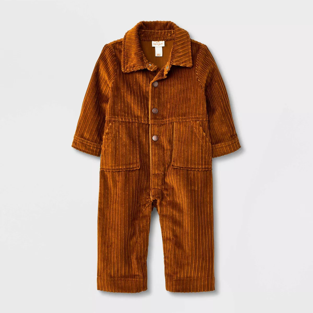 Baby Boys' Corduroy Jumpsuit - Cat & Jack™ Brown | Target
