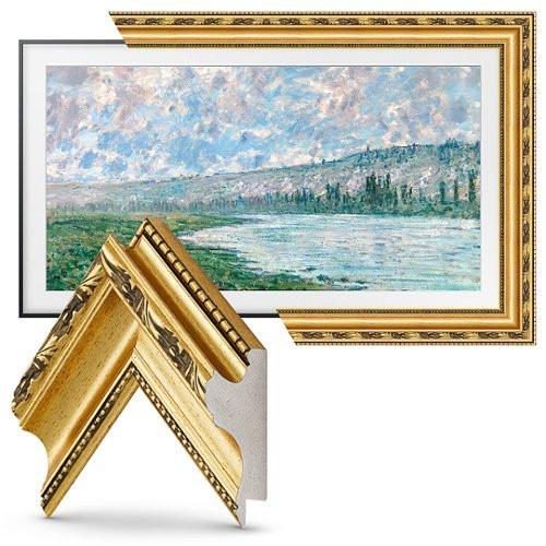 Frame My TV.com - Deco Premiere Bezel for Samsung the Frame TV - 55"" - Ornate Gold | Best Buy U.S.