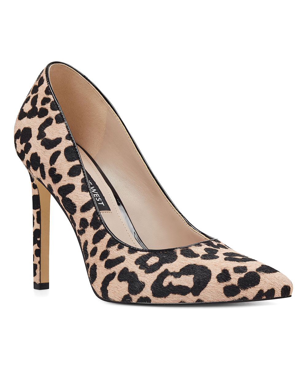 Nine West Women's Pumps PIMPO - Blush & Black Leopard Tatiana Calf Hair Pump - Women | Zulily