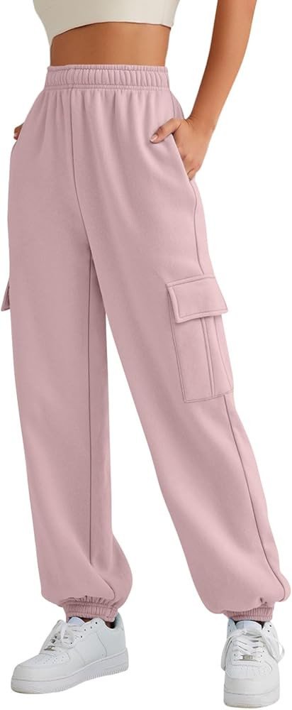 AUTOMET Womens Cargo Sweatpants Oversized Fleece Joggers Fall Fashion Outfits Y2k Clothes 2024 wi... | Amazon (US)