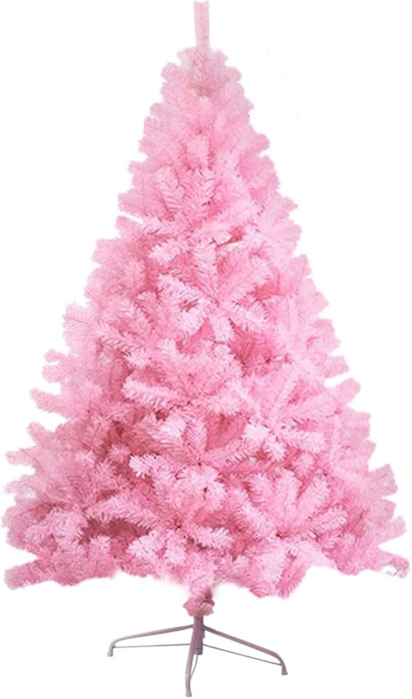 CCINEE 6ft Pink Artificial Christmas Tree, 700 Branch Tips Hinged Spruce with Metal Stands, Easy ... | Amazon (US)