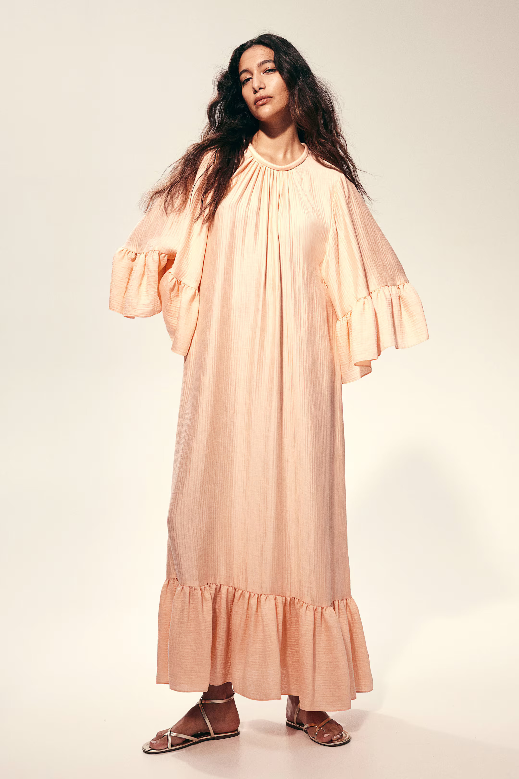 Frill-trimmed kaftan dress | H&M (UK, MY, IN, SG, PH, TW, HK)