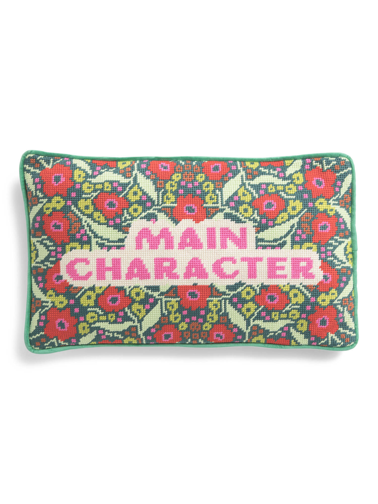 9x15 Main Character Needlepoint Pillow | TJ Maxx