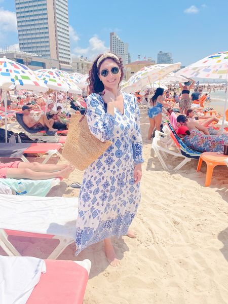 This dress was light enough to double as a cover up for relaxing by the beach in Tel Aviv


Cover up, beach outfit, blue and white dress 

#LTKtravel #LTKstyletip #LTKunder50