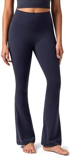 Colorfulkoala No Front Seam Flare Leggings Dreamlux High-Waisted Workout Yoga Pants for Women 27.... | Amazon (US)