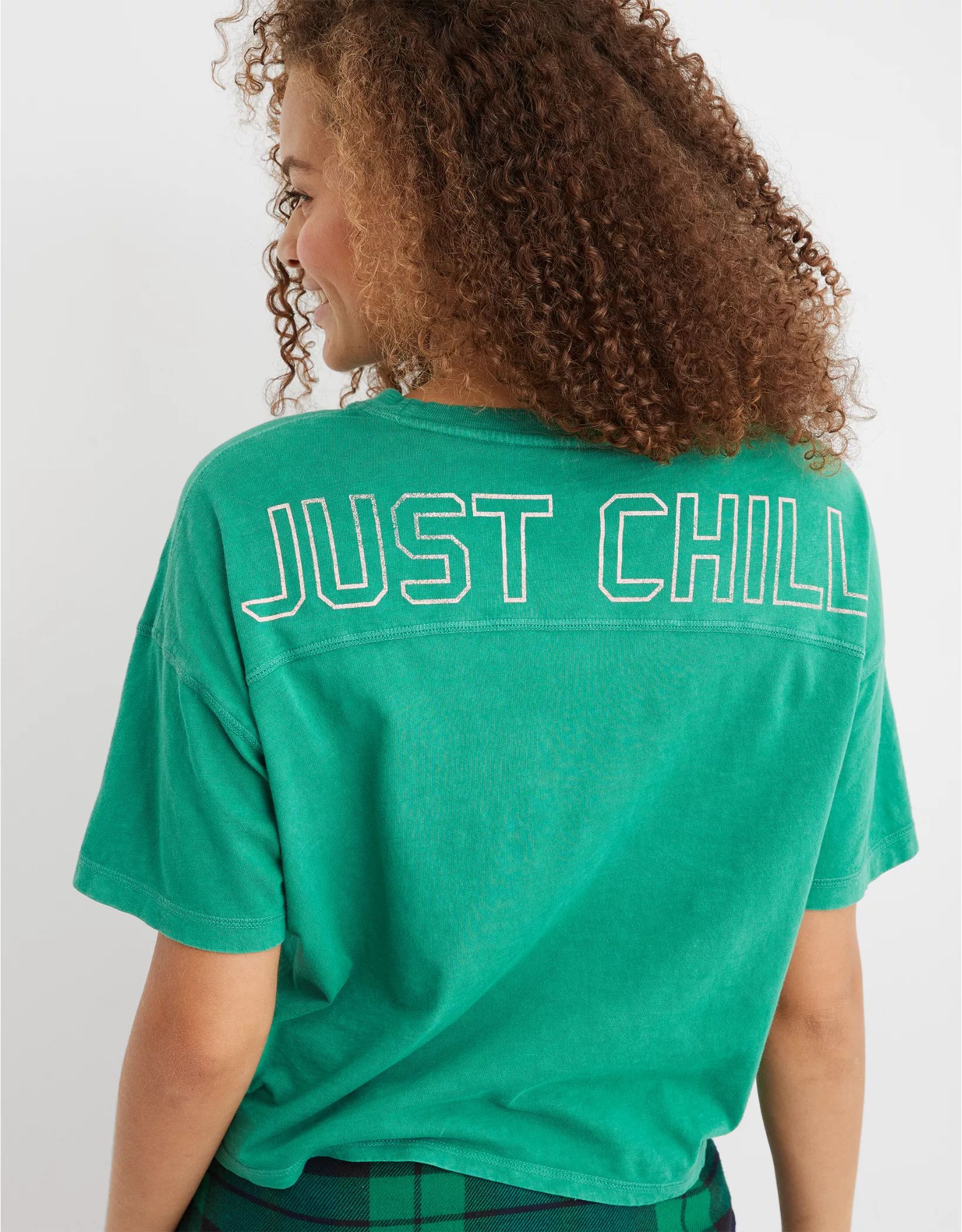 Aerie Cropped Oversized T-Shirt | American Eagle Outfitters (US & CA)