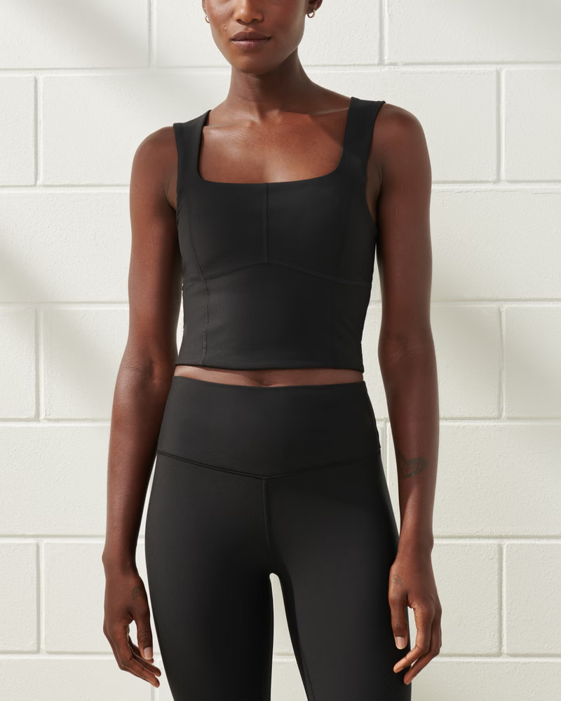 YPB Corset Scoopneck Tank | Abercrombie & Fitch (US)