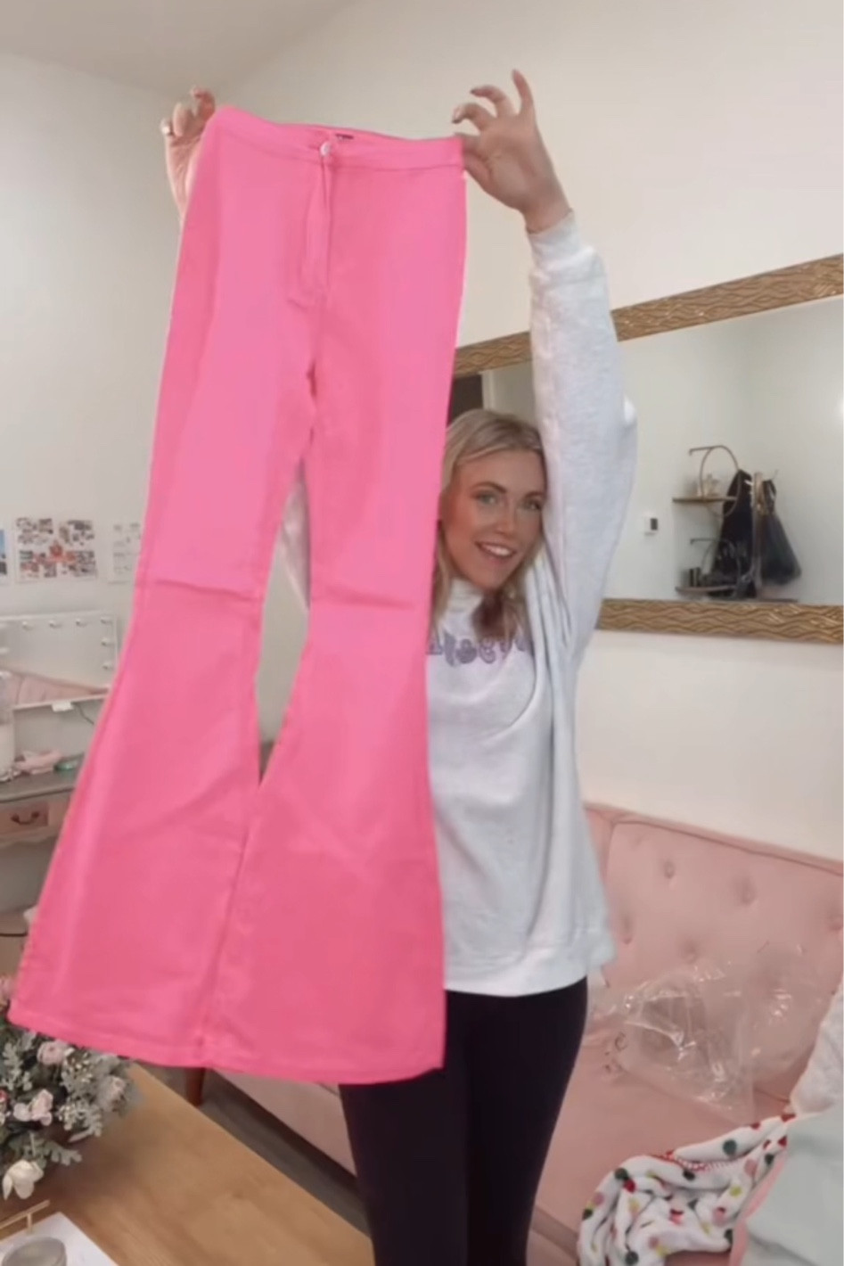 These cute pink flare pants are darling! 

#LTKfit #LTKGiftGuide #LTKFind