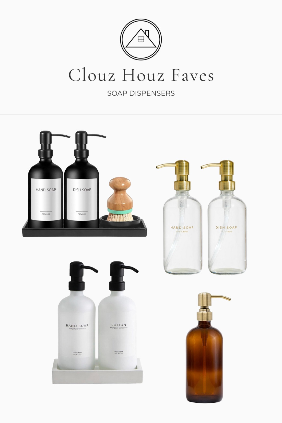Here are our favorite Amazon soap dispensers! Soap packaging is designed to stand out in stores, but when you bring them into your home, decanting them can give you a more aesthetic and streamlined look. It's the easy way to elevate your home decor for less!

#LTKhome #LTKstyletip #LTKGiftGuide
