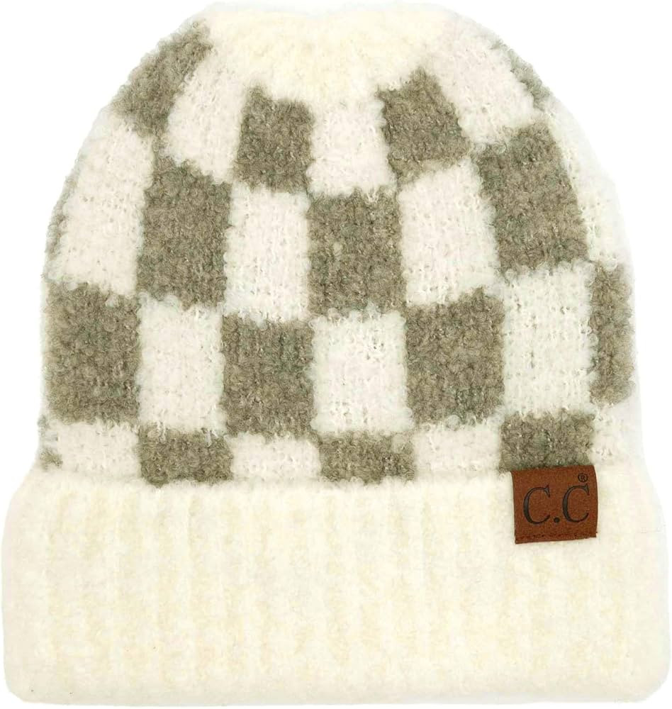 C.C Eco Friendly Recycled Winter Chunky Stretchy Knit Beanie Cap Hat (HAT-2076)(HAT-2082) | Amazon (US)