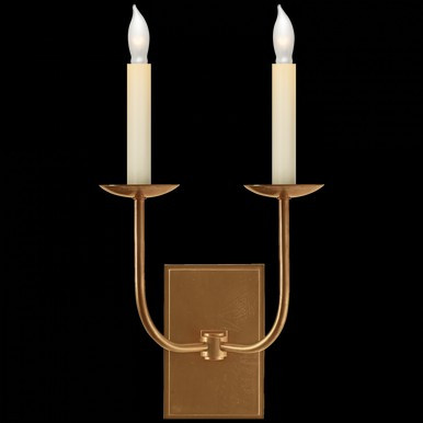 TT Wall Sconce, 2-Light, Hand-Rubbed Antique Brass, 18"H (SL 2861HAB 28UVT) | Lighting Reimagined