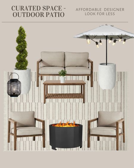 Curated... a neutral outdoor patio space with a smokeless fire pit, conversation set and more. 

Designer look for less space

#LTKstyletip #LTKhome #LTKfindsunder100