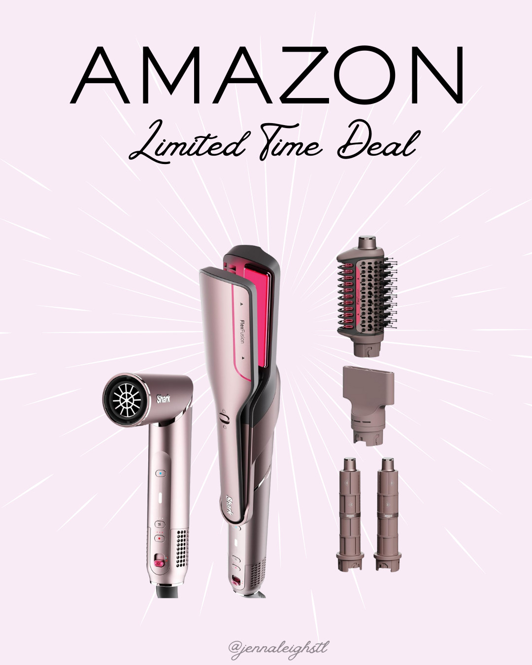Amazon limited time deal with $100 off the Shark FlexFusion Hair Styler — includes a hair straightener, powerful hair dryer, Fusion hair brush, ceramic air styler with auto-wrap curlers, and concentrator. 

 #LTKmorningroutine #LTKSaleAlert #LTKBeauty