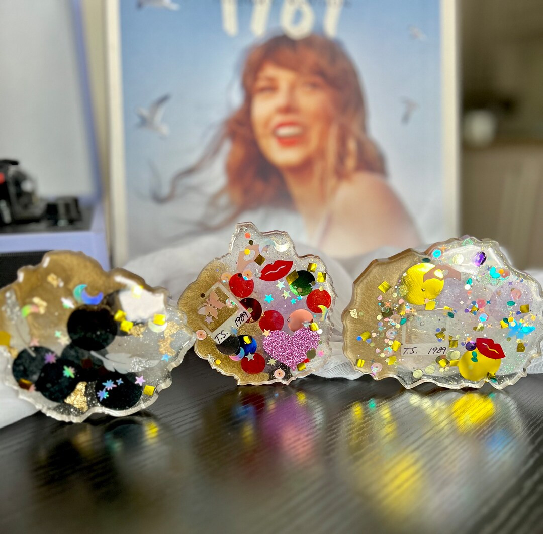 Eras Confetti Coasters Taylor Party Decor Gift for Swifties, TS Home Decor, Resin Coasters - Etsy | Etsy (US)