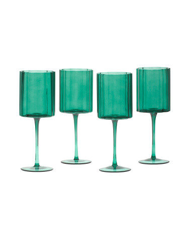 4pk Flower Wine Glasses | Marshalls