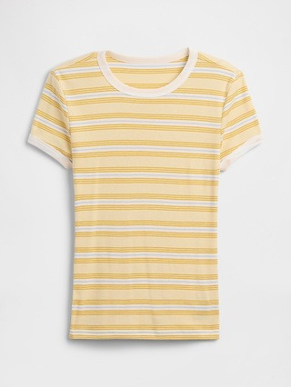 Modern Ribbed Crewneck T-Shirt | Gap Factory