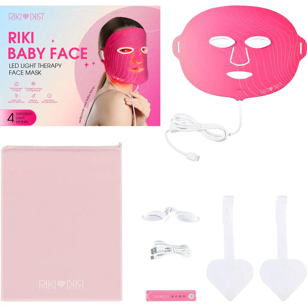 Riki Loves Riki *RIKI Baby Face Skincare LED Mask in Pink at Nordstrom | Nordstrom