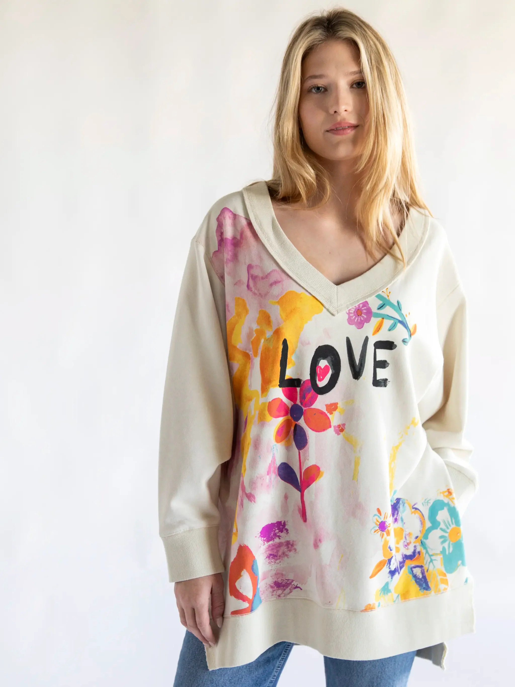 Life Is A Canvas Sweatshirt | Natural Life