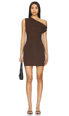 superdown Alessia Mini Dress in Brown from Revolve.com | Revolve Clothing (Global)