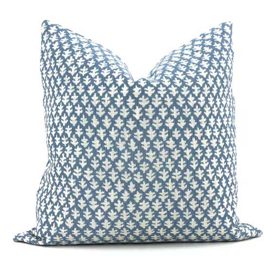 Decorative Pillow Cover Sister Parish Burma Summer Blue Pillow | Etsy | Etsy (US)