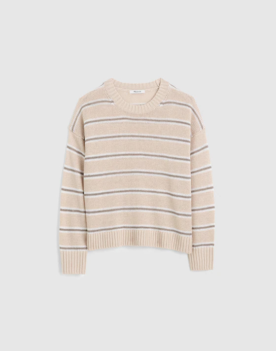 Linen Drop-Shoulder Sweater | Madewell