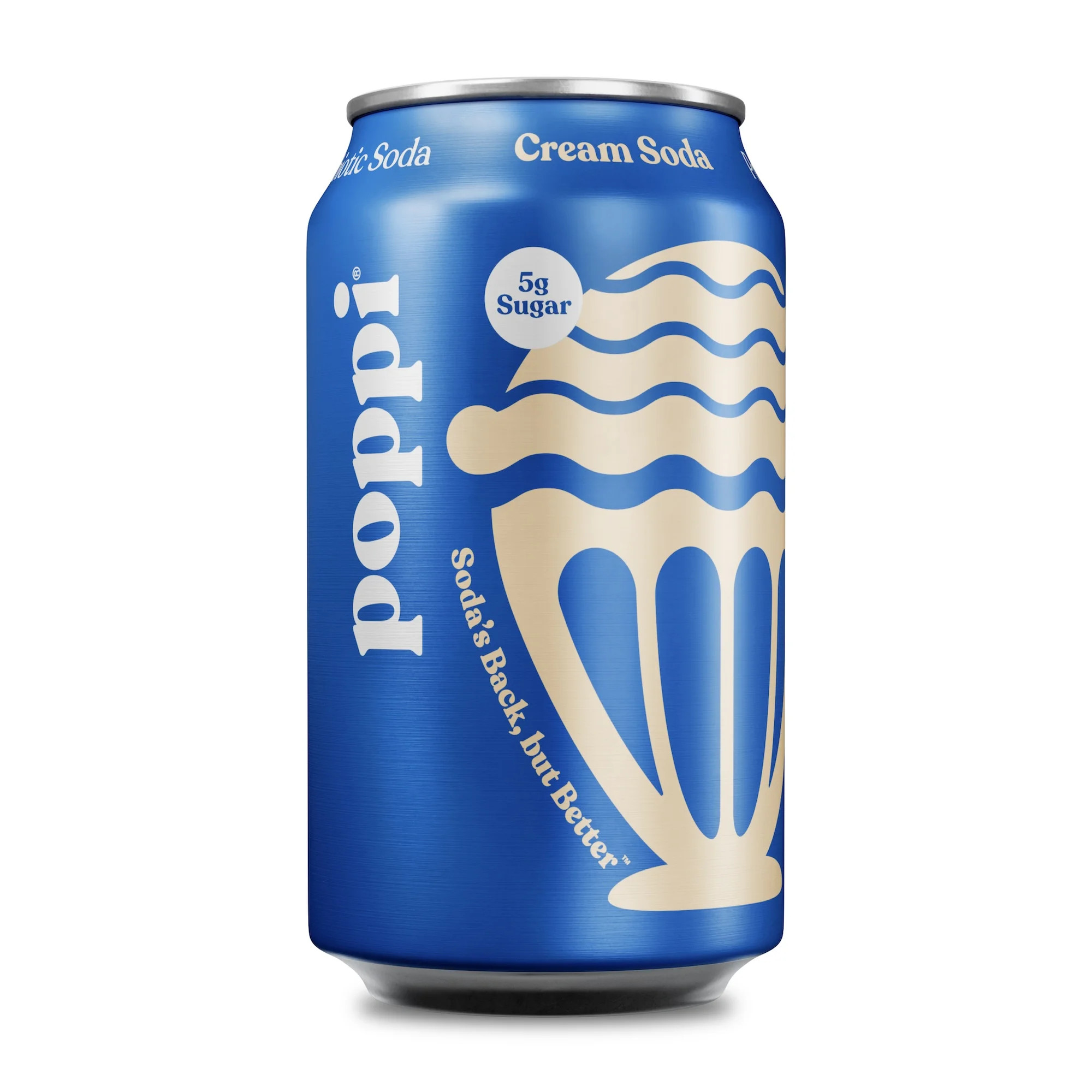 poppi Cream Soda Prebiotic Soda, 12 fl oz, 1 Pack Can | Walmart (US)