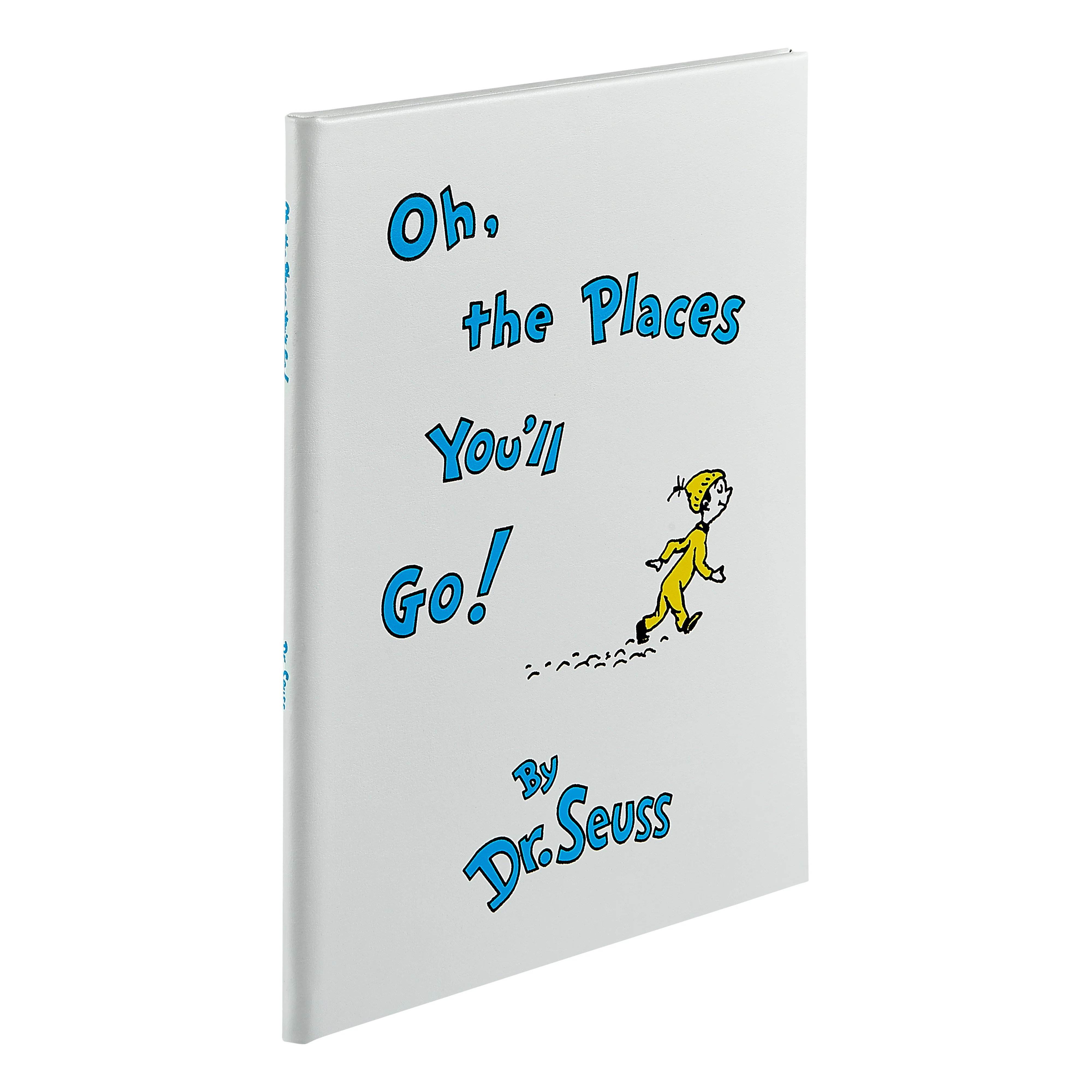 Oh The Places You'll Go! | White Bonded Leather | GiGi New York / Graphic Image