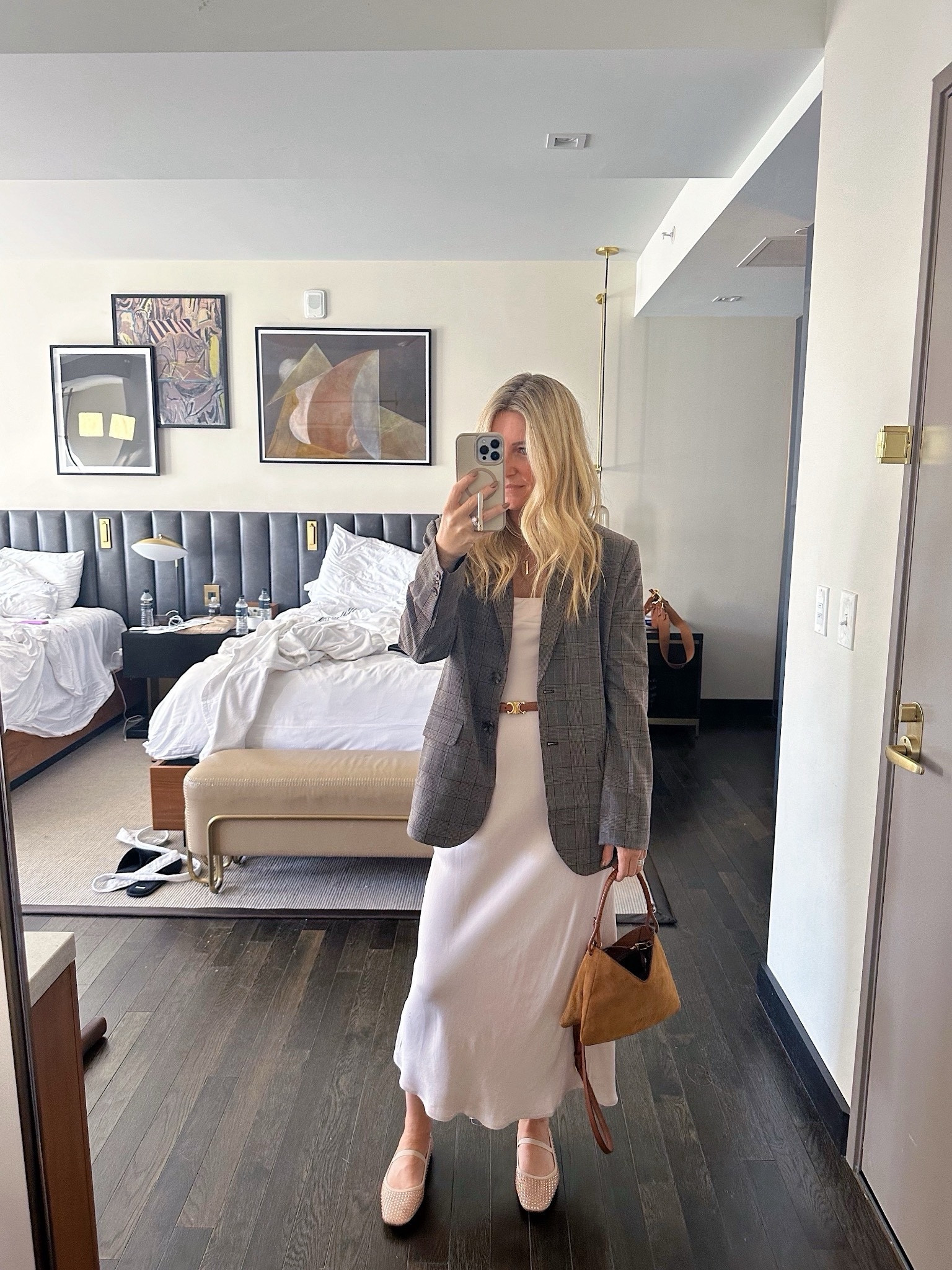 Fall outfit inspo!! Love this blazer and pretty slip dress! 

#LTKStyleTip #LTKFindsUnder100 #LTKOver40