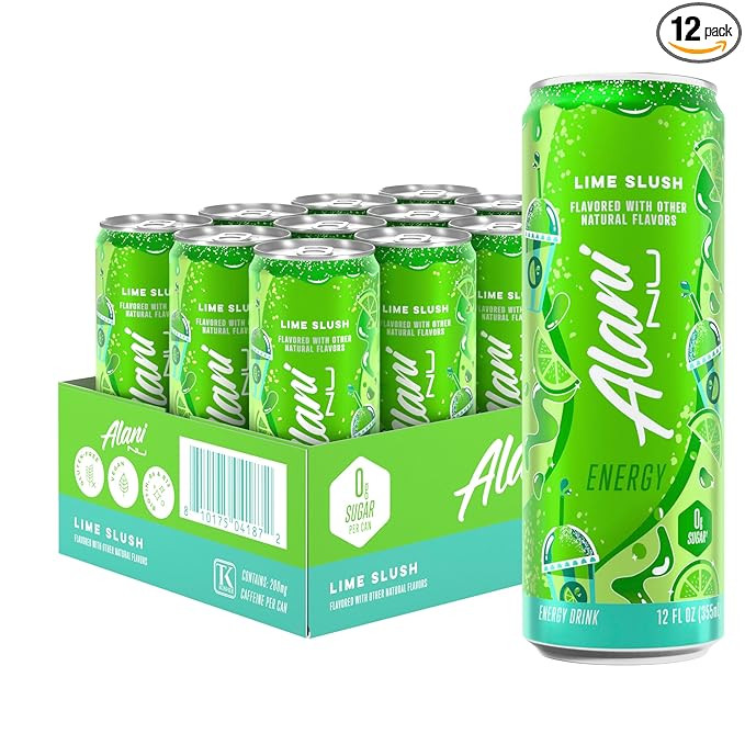 Alani Nu Lime Slush Sugar Free Energy Drink (Pack of 12) | Amazon (US)
