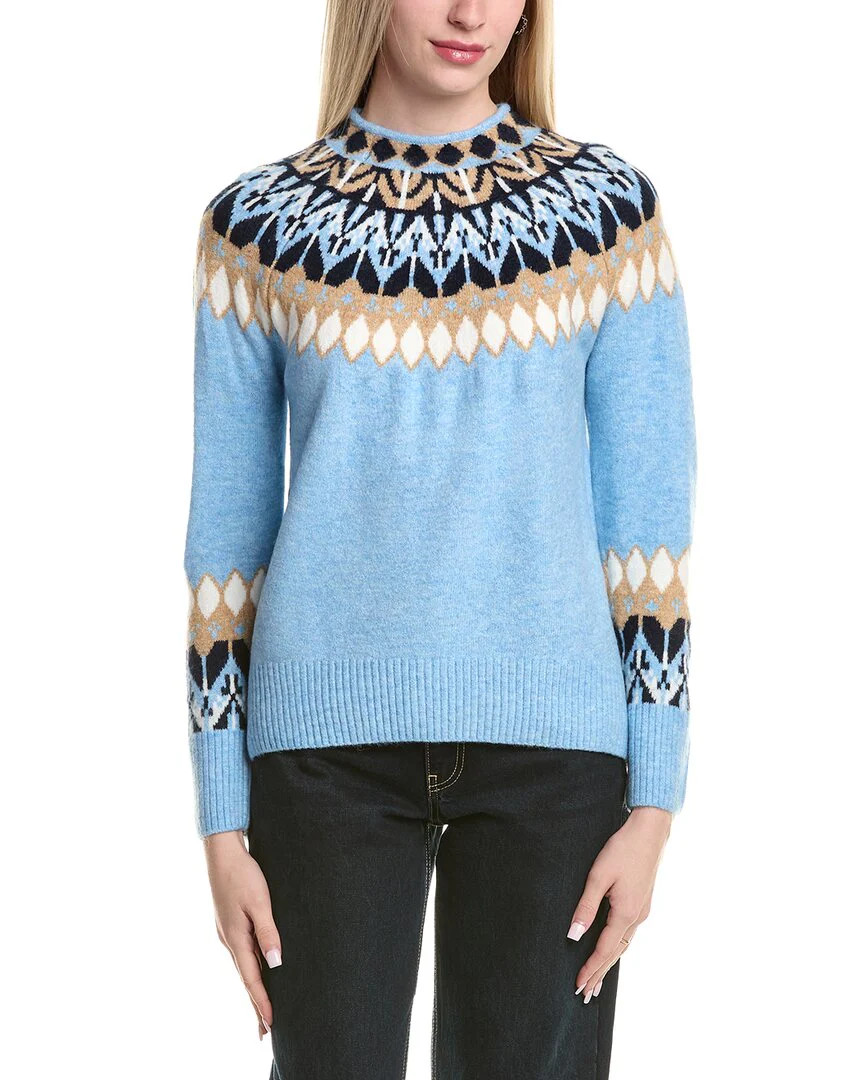 CeCe Funnel Neck Fairisle Sweater | Shop Simon