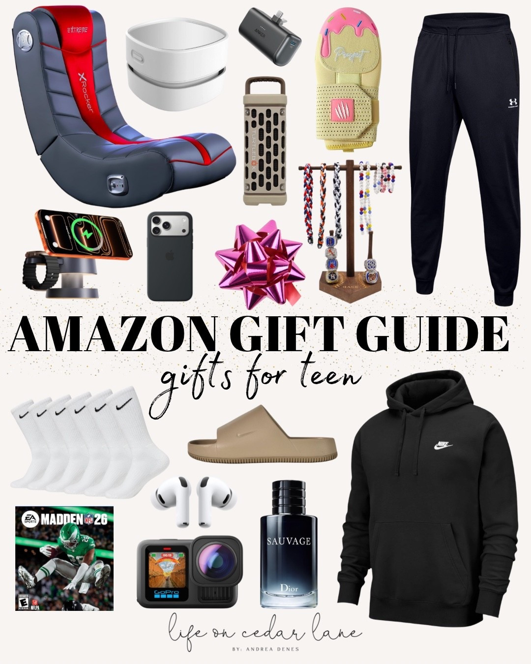 Exciting Amazon gifts for teen boys this season! From gaming chairs to stylish hoodies, check out these must-haves! 

#teengifts 



#LTKHoliday #LTKGiftGuide #LTKFindsUnder100