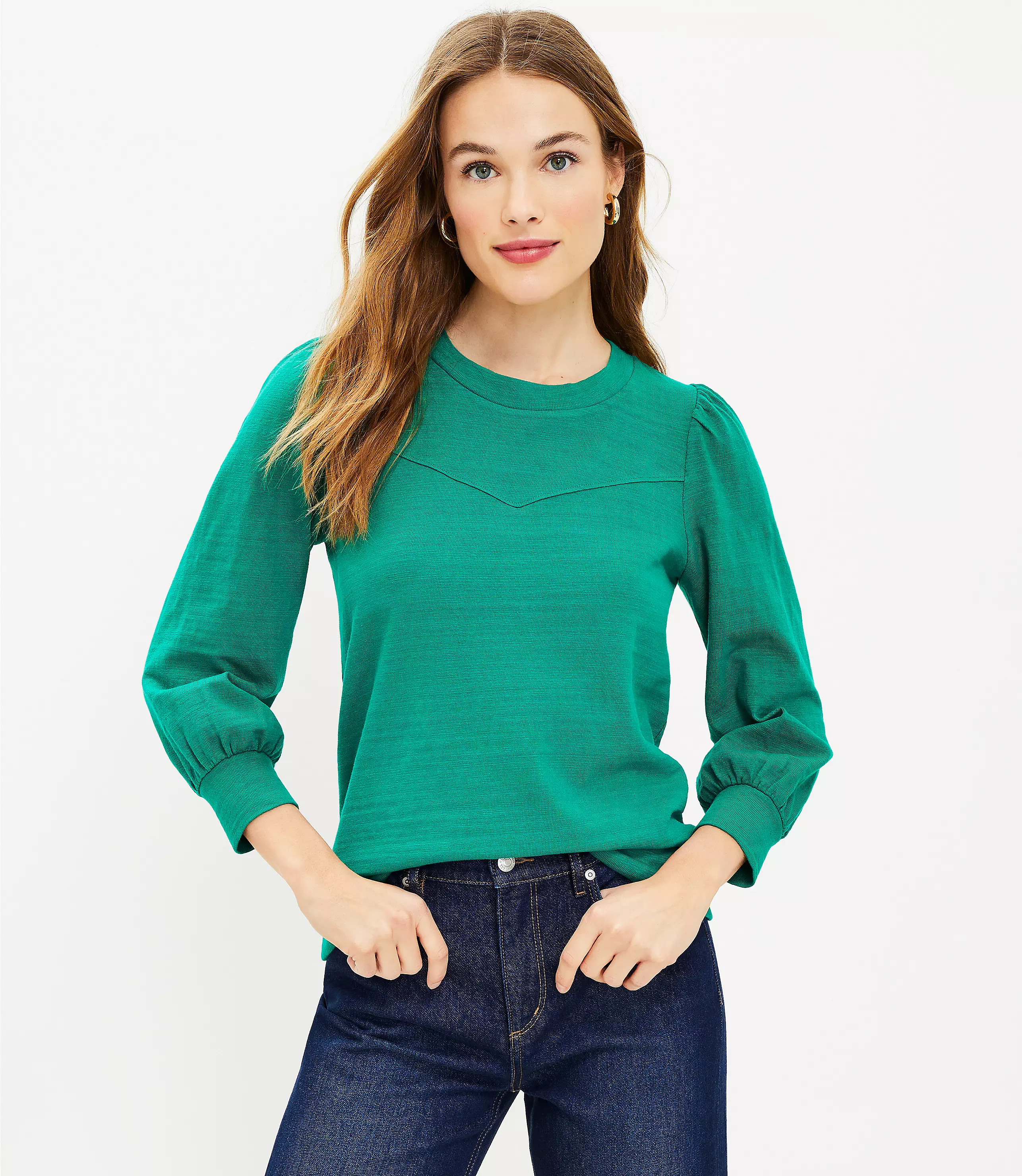 Puff Sleeve Sweatshirt | LOFT