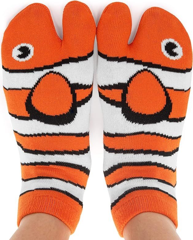 Funny Novelty Socks - Fishy Feet, Perfect Stocking Stuffer, Secret Santa Gift, White Elephant Gif... | Amazon (US)