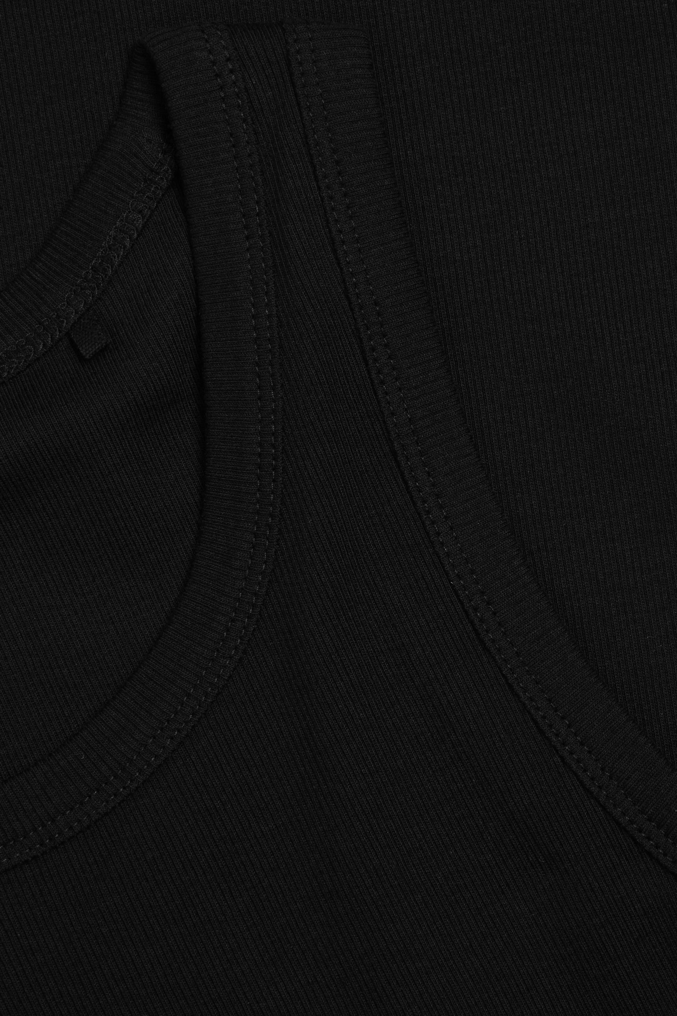 RIBBED TANK TOP - BLACK | COS (AU)